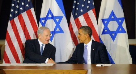 Obama y Netanyahu en la sede de las NN.UU, en Nueva York. Foto: Aaron Showalter (EFE)